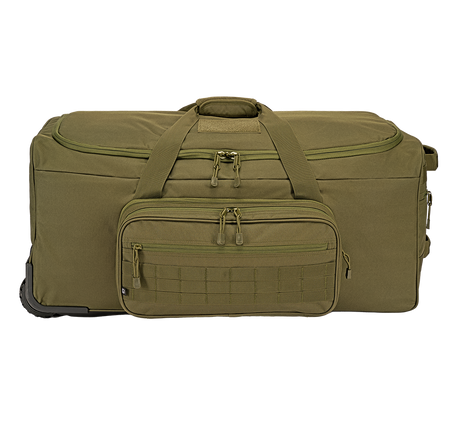 Sac de voyage Brandit US Cooper Trolley 140 L polyester 600D trois roulettes MOLLE