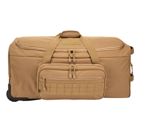 Sac de voyage Brandit US Cooper Trolley 140 L polyester 600D trois roulettes MOLLE