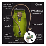Sac d'hydratation Source Tactical 2 ou 3 L interface QCA et port de remplissage externe