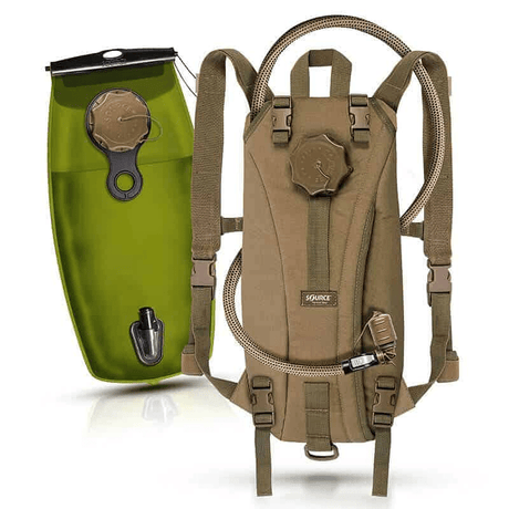 Sac d'hydratation Source Tactical 2 ou 3 L interface QCA et port de remplissage externe