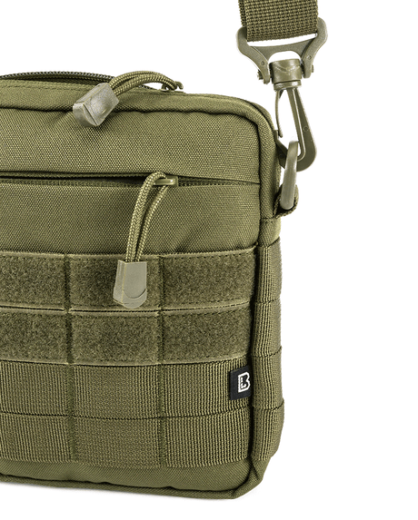 Sacoche Brandit City polyester 600D bandoulière détachable MOLLE 18 x 19 x 4 cm