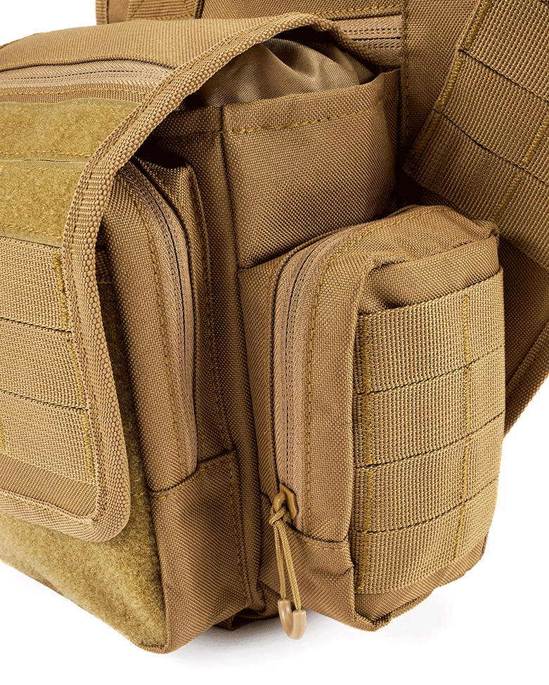 Sacoche Brandit Travel Side polyester 600D bandoulière matelassée poche tablette