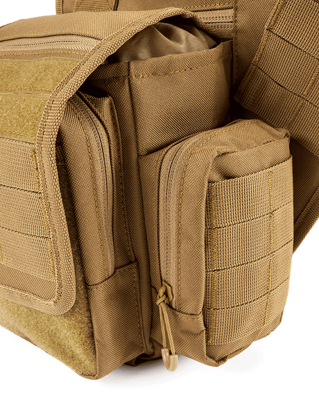 Sacoche Brandit Travel Side polyester 600D bandoulière matelassée poche tablette