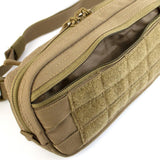 Sacoche banane Mil-Tec Fanny Pack à ceinture en polyester avec fixations MOLLE en façade et poche filet intérieure