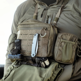 Sacoche de poitrine tactique Eberlestock Fury 2 L à profil bas en ripstop 500D
