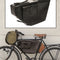 Sacoche de vélo au modèle militaire suisse en cuir de forme trapèze, stock ancien