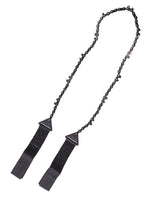 Scie à chaîne de survie Mil-Tec 65 cm en acier avec sangles nylon 110 g