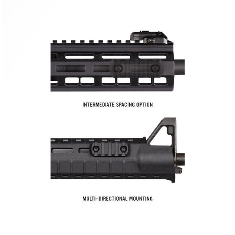 Section de rail Picatinny M-LOK Magpul en polymère 5 fentes longueur 6,3 cm