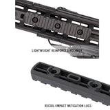 Section de rail Picatinny Magpul M-LOK 11 emplacements 12,4 cm en polymère