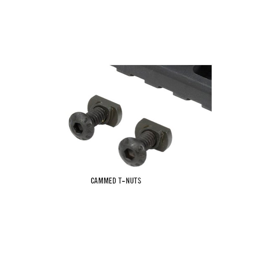 Section de rail Picatinny Magpul M-LOK 5 emplacements 6,3 cm en aluminium