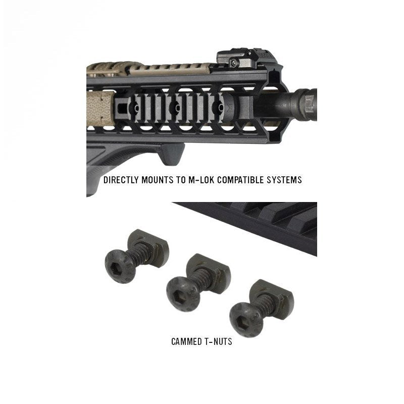 Section de rail Picatinny Magpul M-LOK 9 emplacements en polymère avec visserie