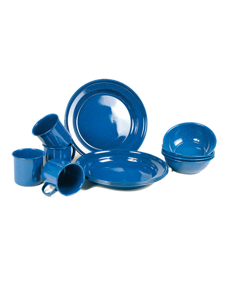 Service de table émaillé Mil-Tec 12 pièces pour quatre couverts 2,2 kg résistant au feu