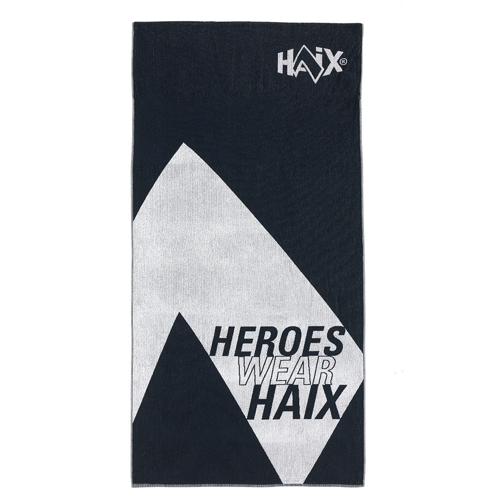 Serviette Haix Towel en coton 90 x 180 cm avec rabat de 30 cm, tissée en Autriche