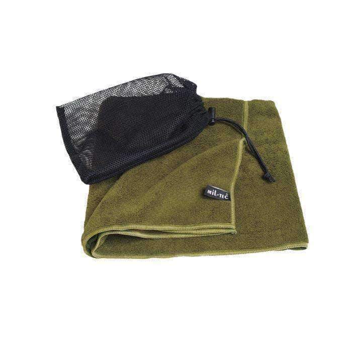 Serviette de camping Mil-Tec microfibre 100 × 50 cm avec pochette de transport