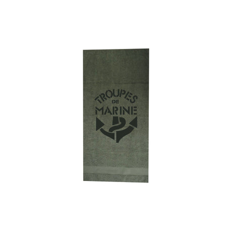 Serviette militaire Opex coton 500 g/m² 50 x 100 cm marquage TDM troupes de marine