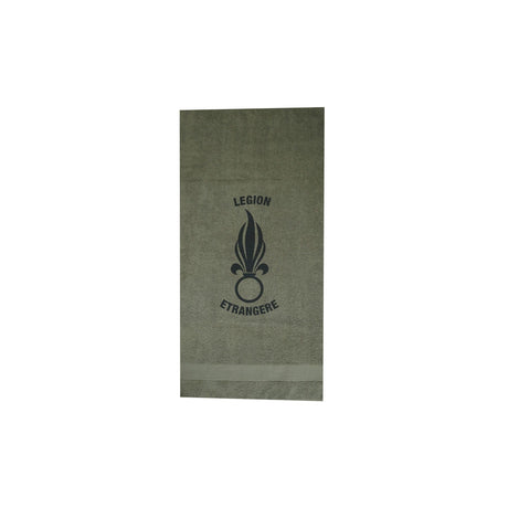 Serviette militaire Opex en coton 50 x 100 cm avec marquage texte Légion étrangère