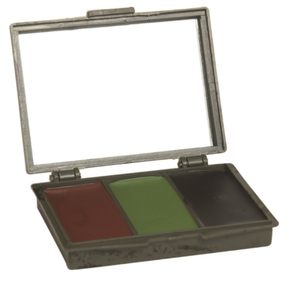 Set crème de camouflage Mil-Tec 3 teintes 26 ml en boîtier polymère avec miroir intégré