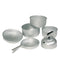 Set de gamelles Mil-Tec en aluminium : 3 casseroles, poêle et bouilloire, 750 g