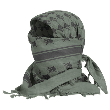 Shemagh Pentagon Atreus en coton peigné 115 x 112 cm pour visage cou et tête