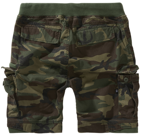 Short Brandit Packham Vintage en coton six poches avec ceinture élastique à cordon