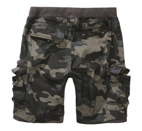 Short Brandit Packham Vintage en coton six poches avec ceinture élastique à cordon