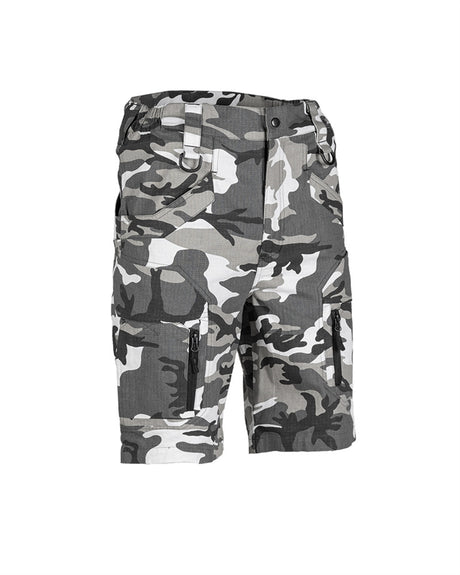 Short Mil-Tec Assault coton 100 % Ripstop avec poches cuisse fermeture YKK et passants D-Ring