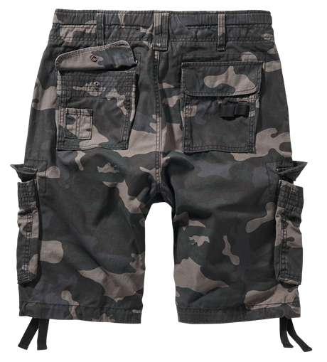Short cargo Brandit Pure Vintage en coton à jambe large et double cordon de serrage