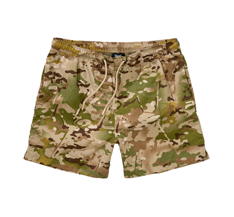 Short de bain Brandit Swimshort Basic en nylon à doublure filet et poche à glissière