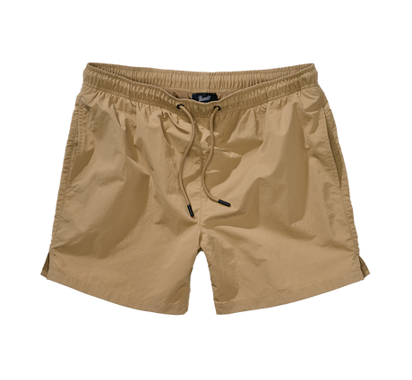 Short de bain Brandit Swimshort Basic en nylon à doublure filet et poche à glissière