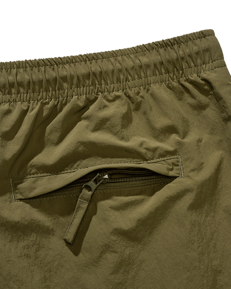 Short de bain Brandit Swimshort Basic en nylon à doublure filet et poche à glissière