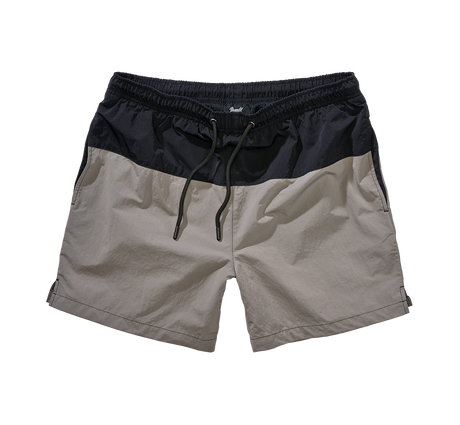 Short de bain Brandit Swimshort Basic en nylon à doublure filet et poche à glissière