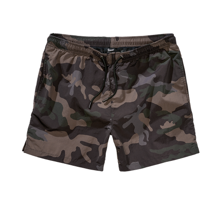 Short de bain Brandit Swimshort Basic en nylon à doublure filet et poche à glissière
