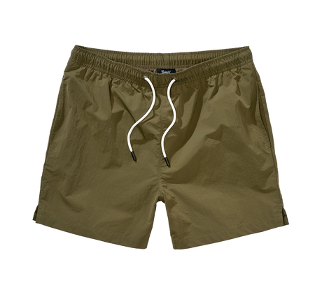Short de bain Brandit Swimshort Basic en nylon à doublure filet et poche à glissière