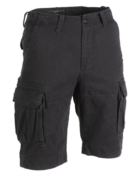 Short de combat type US Mil-Tec en coton prélavé, taille réglable et six poches