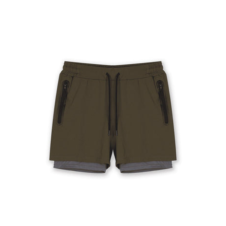 Short de sport Sprint 2-en-1 GK Undercover cuissard intégré 4 poches à glissière