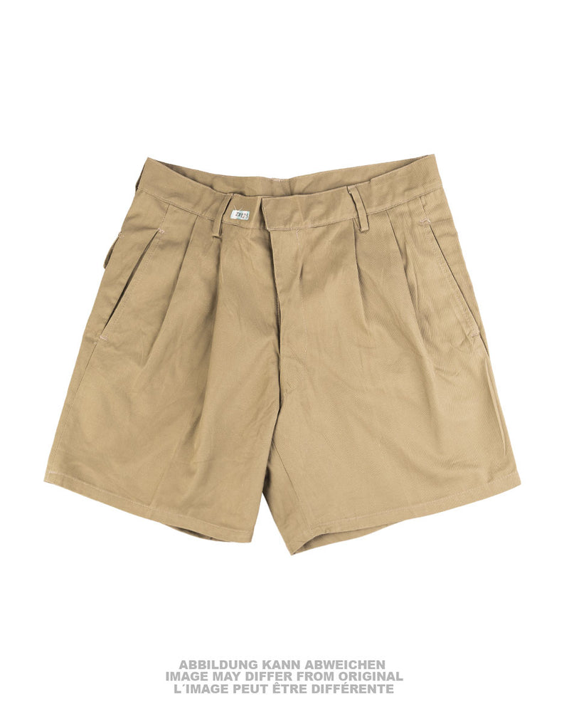 Short en coton de l'armée italienne, surplus militaire d'occasion