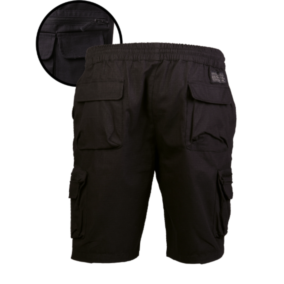 Short tactique Mil-Tec Urban Explorer en coton ripstop avec sept poches et ceinture élastique