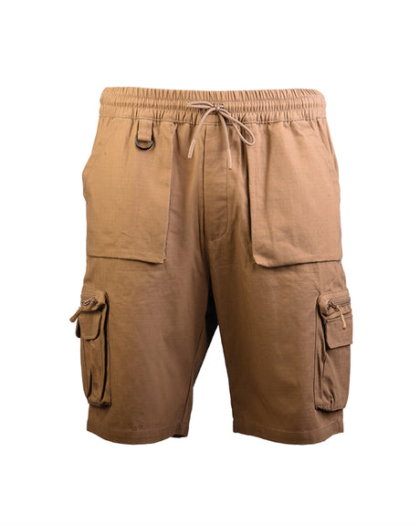 Short tactique Mil-Tec Urban Explorer en coton ripstop avec sept poches et ceinture élastique