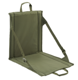 Siège pliant Brandit Foldable Seat 40 x 38 cm dossier inclinable et poche filet double