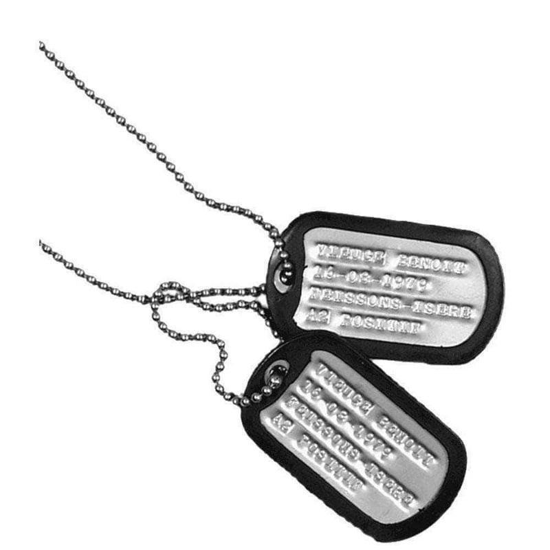 Silencieux de Dog Tags Mil-Tec (Paire)