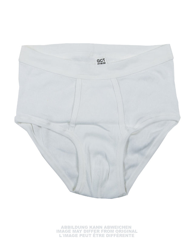 Slip côtelé Bundeswehr en pur coton de dotation, stock ancien jamais porté