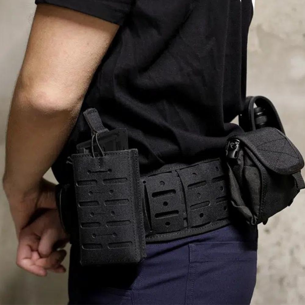 Sous-ceinture de confort GK Pro Timecop 2.0 MOLLE découpé laser matelassée maille 3D respirante