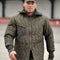 Sous-veste Mil-Tec Bundeswehr ouatée en polyamide avec glissière deux sens et col montant