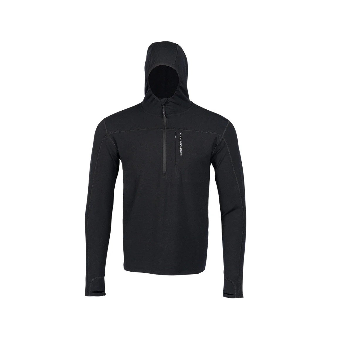 Sous-veste à capuche Eberlestock Lochsa Merino 300 g/m² en laine mérinos avec glissière 1/4