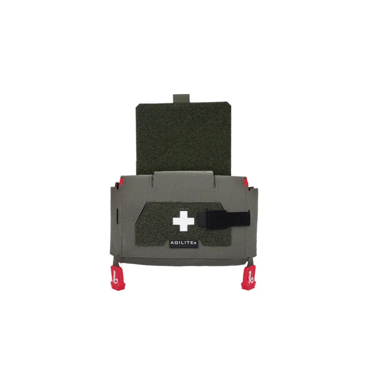 Support MOLLE Agilite Hanger pour suspendre un kit de trauma sous le porte-plaques
