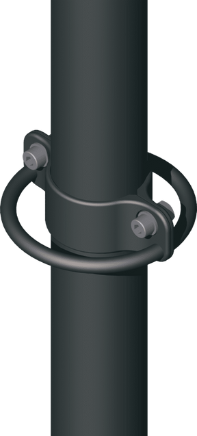 Support d'anneau d'arrimage Olympia Triumph en acier inoxydable pour perche télescopique