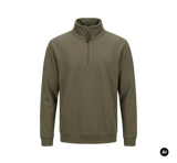 Sweat Brandit Plüsch Troyer en coton col montant à fermeture éclair et bords côtes