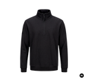 Sweat Brandit Plüsch Troyer en coton col montant à fermeture éclair et bords côtes
