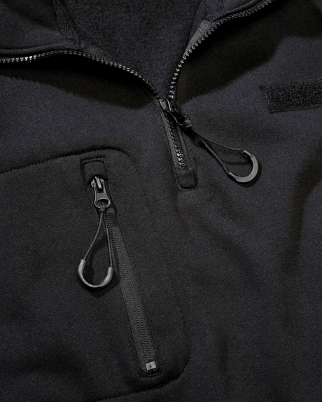 Sweat Brandit Tactical Troyer molleton gratté capuche et surfaces auto-agrippantes