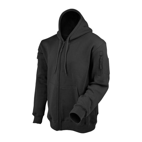Sweat à capuche Ares à fermeture à glissière polycoton 350 g/m² poches fermées